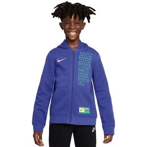 Nike Blue and Green Athletic Sweatshirt Full-Zip
